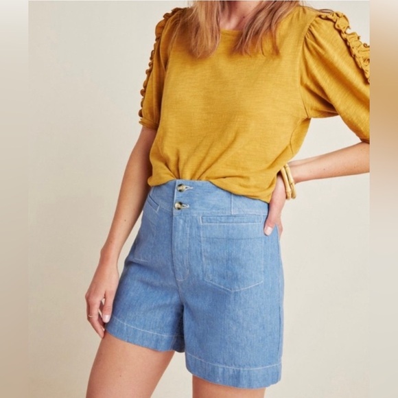 Anthropologie Pants - Anthropologie Pilcro Ella Tailored Denim Shorts size 10